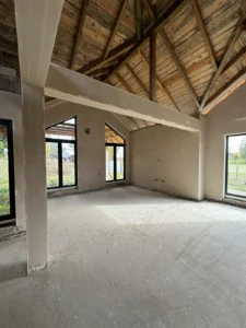 zdjęcie przedstawia wykonane tynki gipsowe