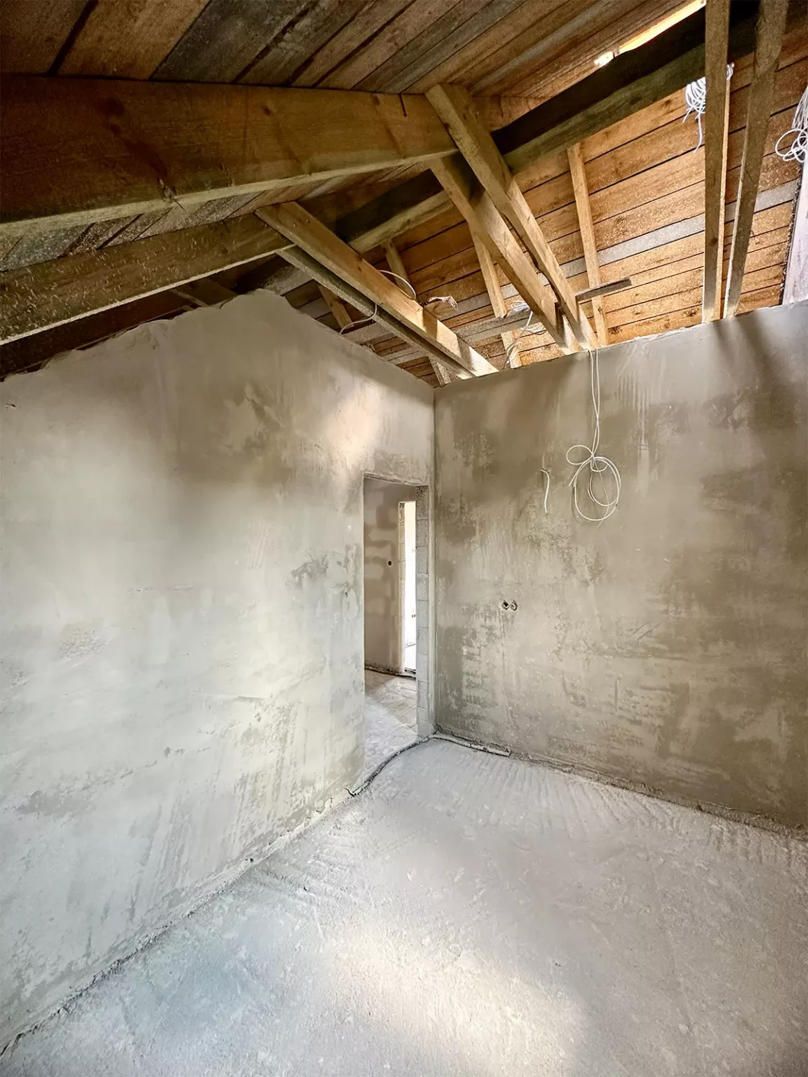 zdjęcie przedstawia wykonane tynki hybrydowe