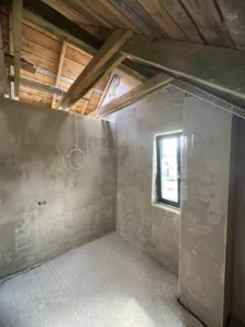 zdjęcie przedstawia wykonane tynki hybrydowe